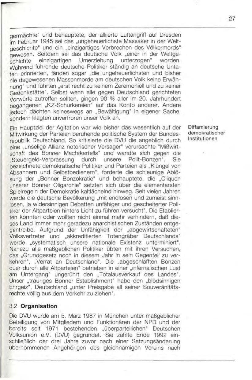 Seite 27 des Verfassungsschutzbericht 1992 Bayern