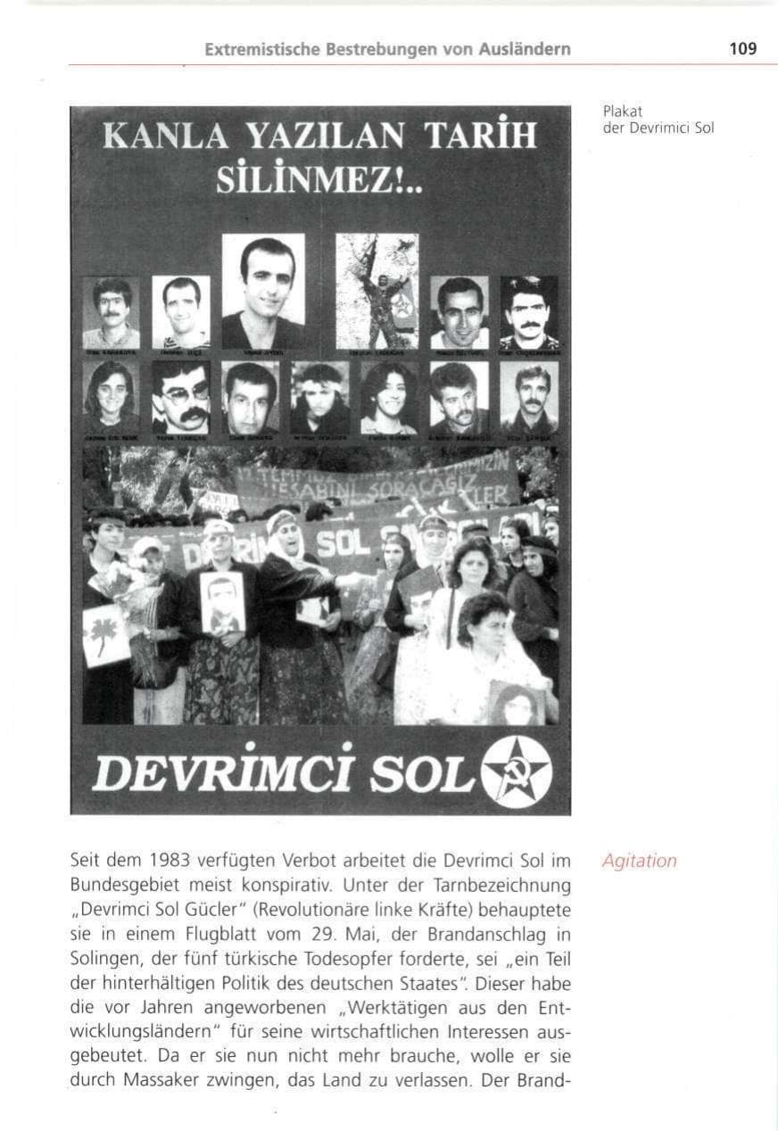Seite 109 des Verfassungsschutzbericht 1993 Bayern