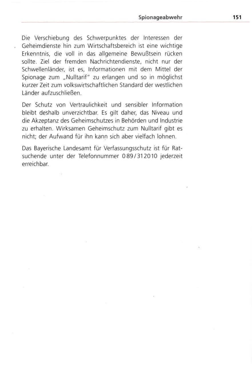 Seite 151 des Verfassungsschutzbericht 1993 Bayern