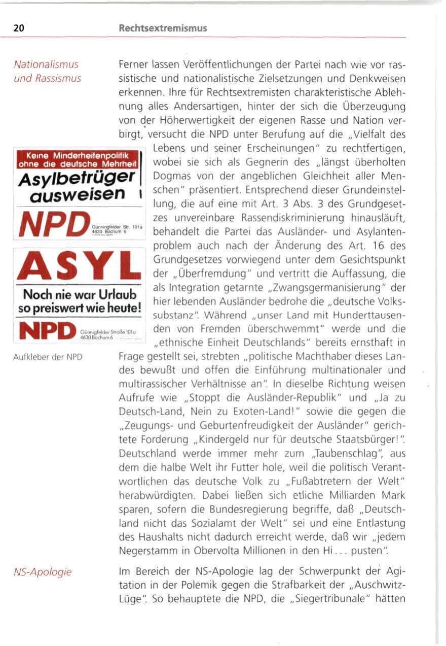 Seite 20 des Verfassungsschutzbericht 1993 Bayern