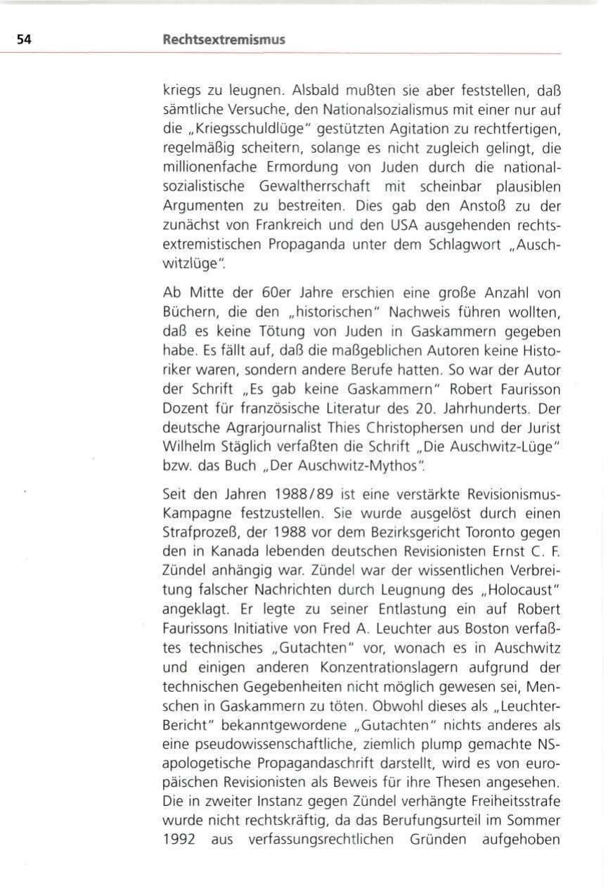 Seite 54 des Verfassungsschutzbericht 1993 Bayern