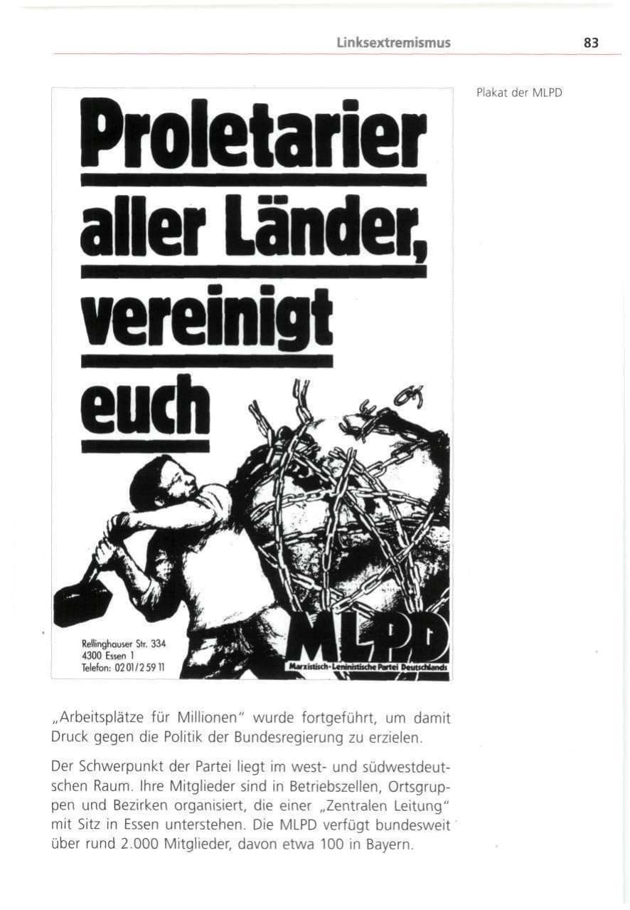 Seite 83 des Verfassungsschutzbericht 1993 Bayern