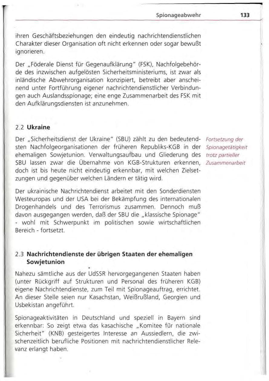 Seite 134 des Verfassungsschutzbericht 1994 Bayern