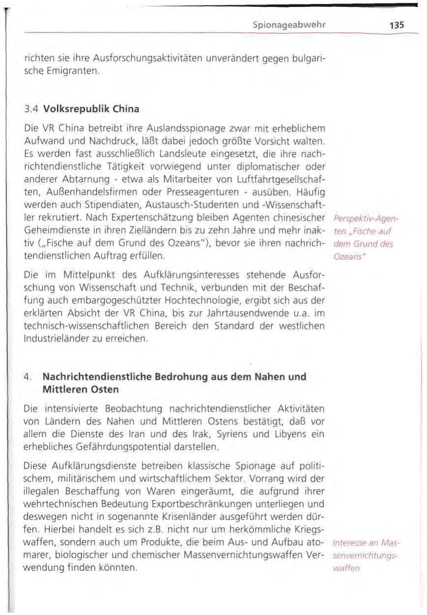 Seite 136 des Verfassungsschutzbericht 1994 Bayern