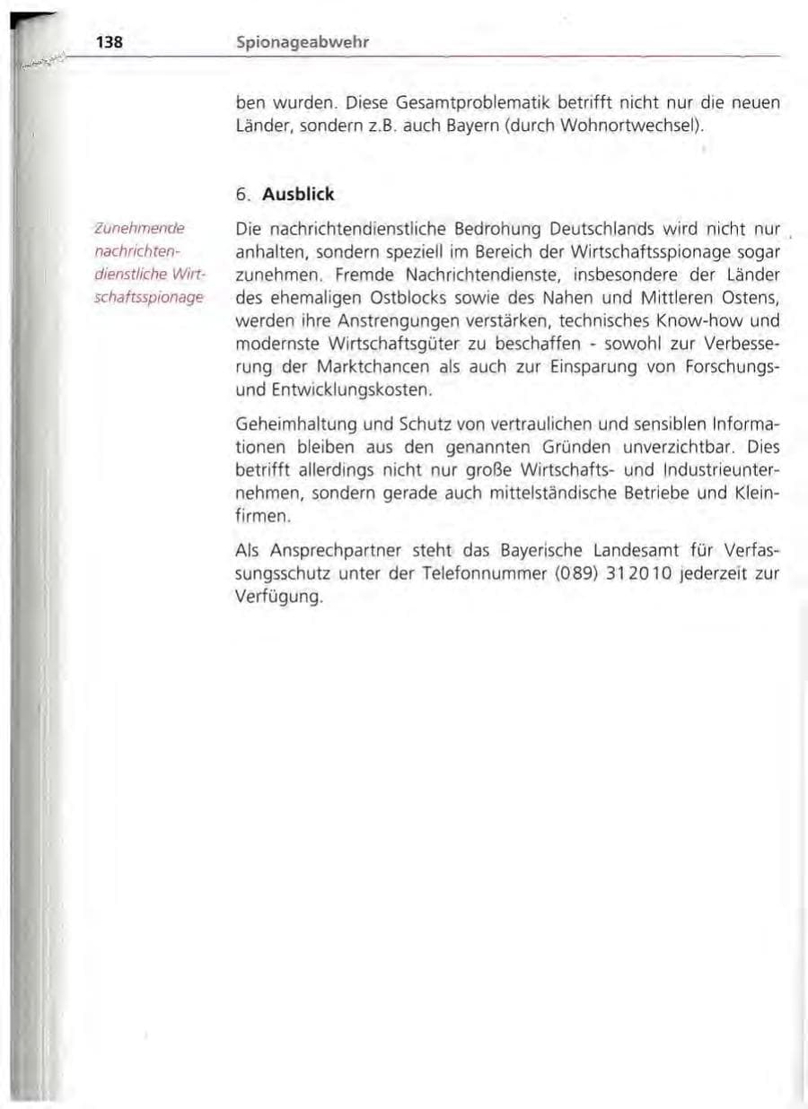 Seite 139 des Verfassungsschutzbericht 1994 Bayern