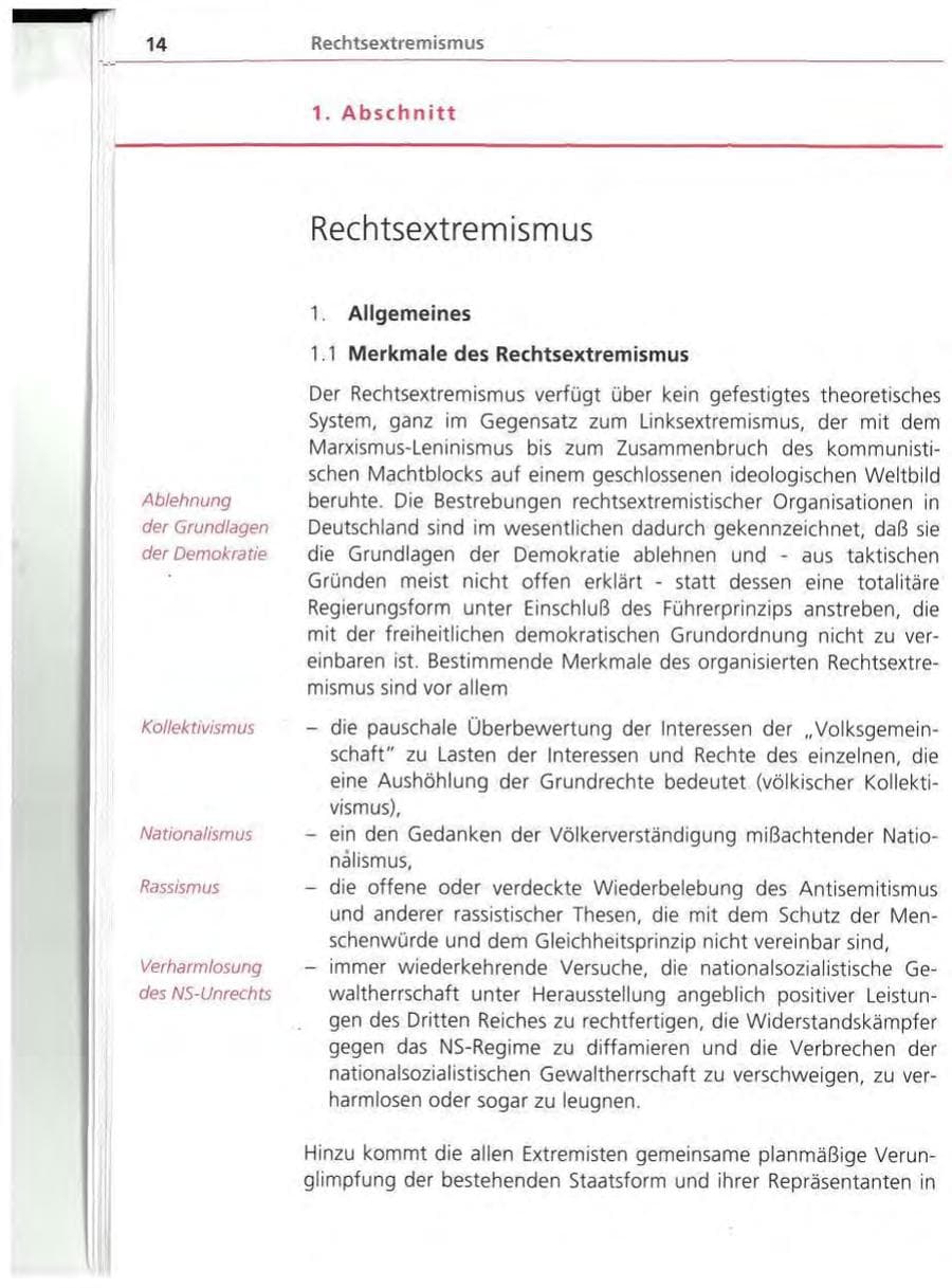 Seite 15 des Verfassungsschutzbericht 1994 Bayern