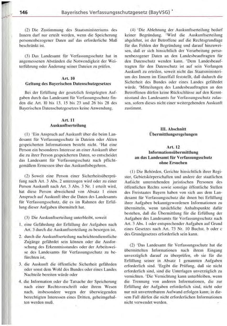 Seite 147 des Verfassungsschutzbericht 1994 Bayern