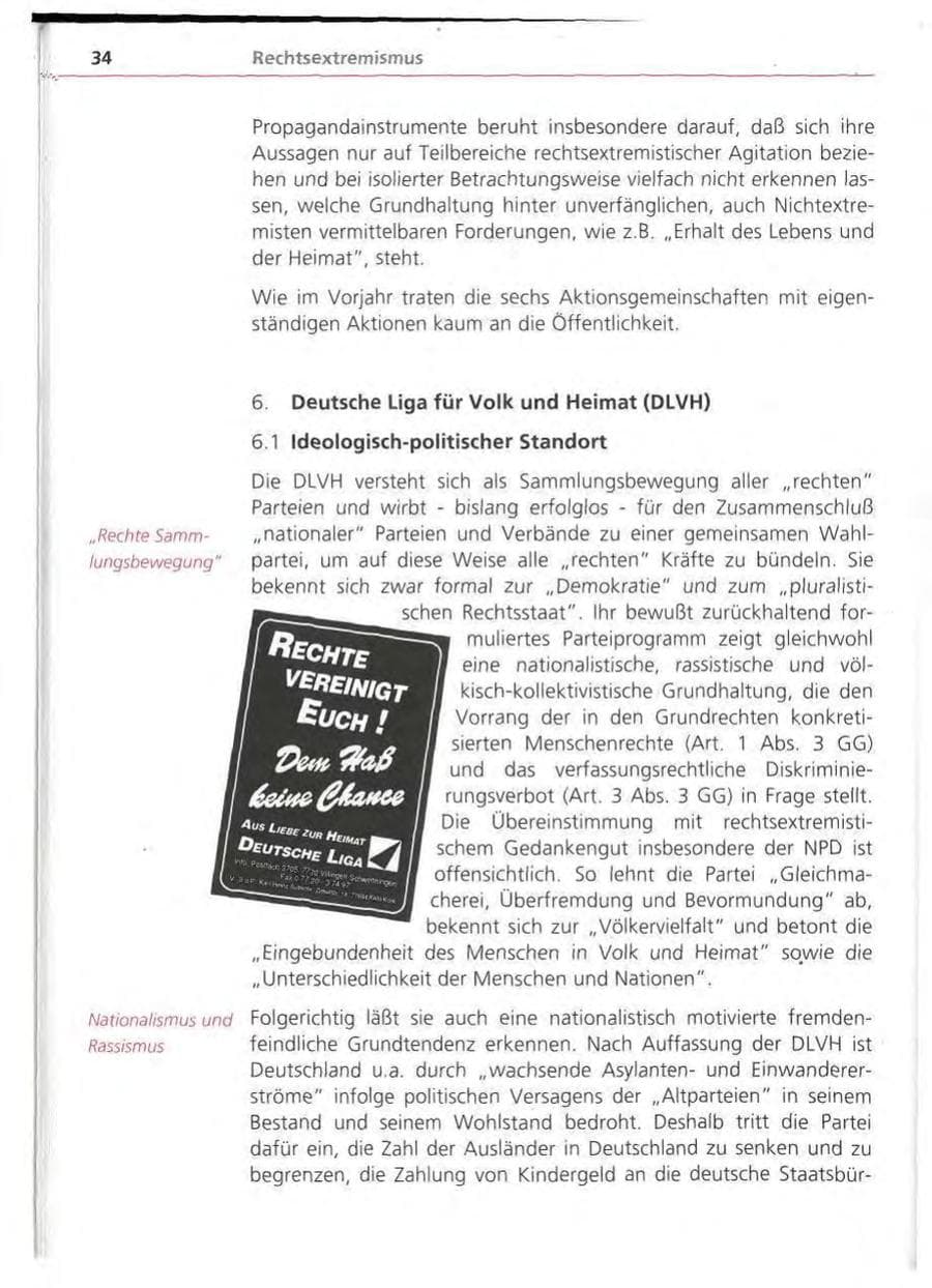 Seite 35 des Verfassungsschutzbericht 1994 Bayern