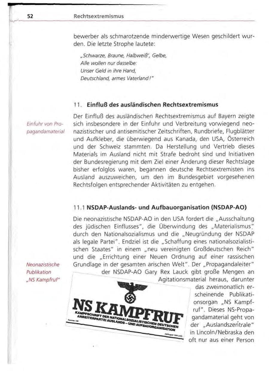 Seite 53 des Verfassungsschutzbericht 1994 Bayern