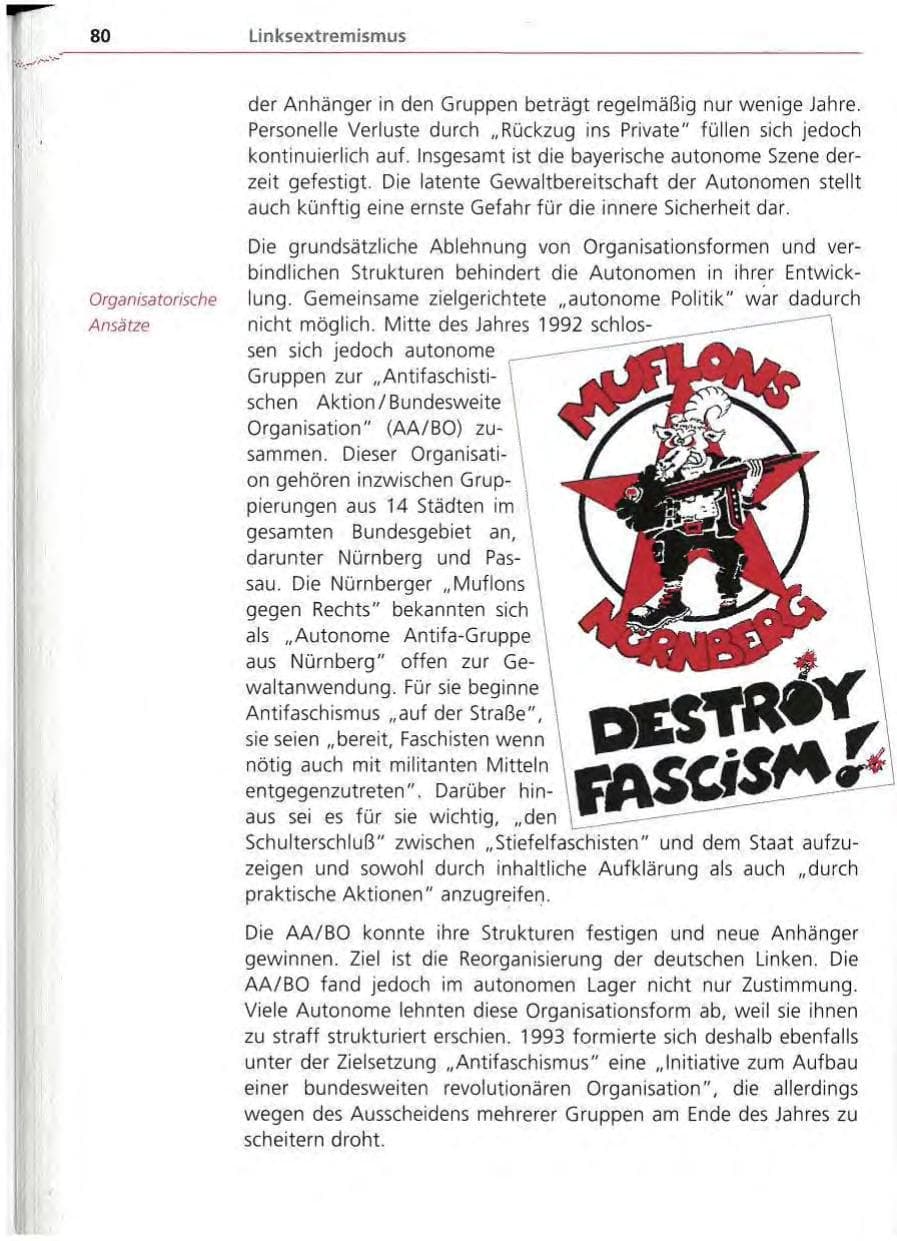 Seite 81 des Verfassungsschutzbericht 1994 Bayern