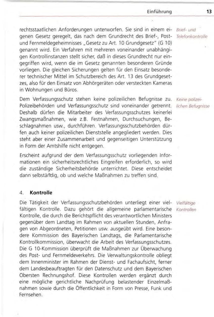 Seite 13 des Verfassungsschutzbericht 1996 Bayern