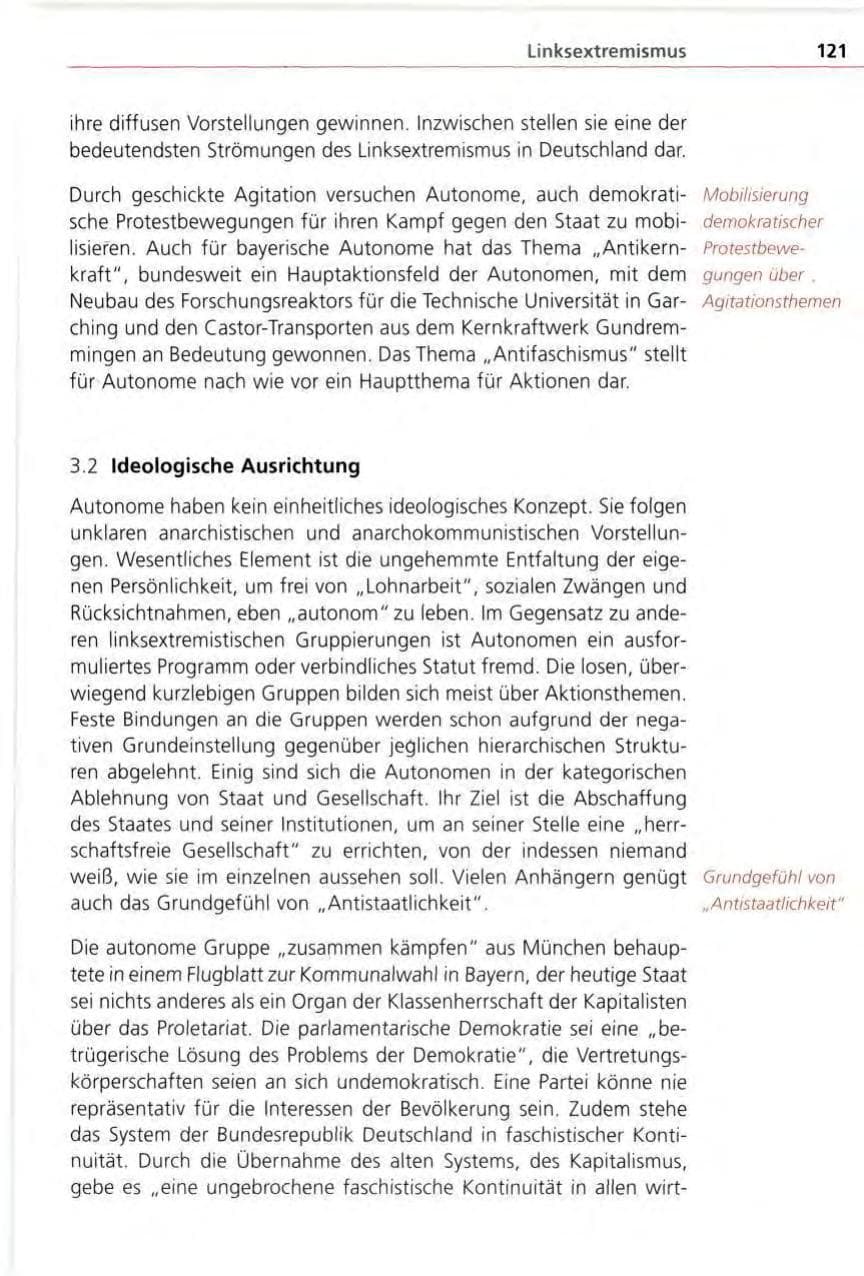 Seite 121 des Verfassungsschutzbericht 1996 Bayern