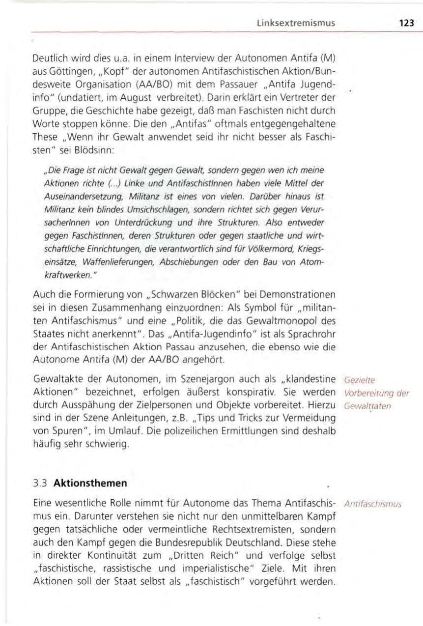 Seite 123 des Verfassungsschutzbericht 1996 Bayern