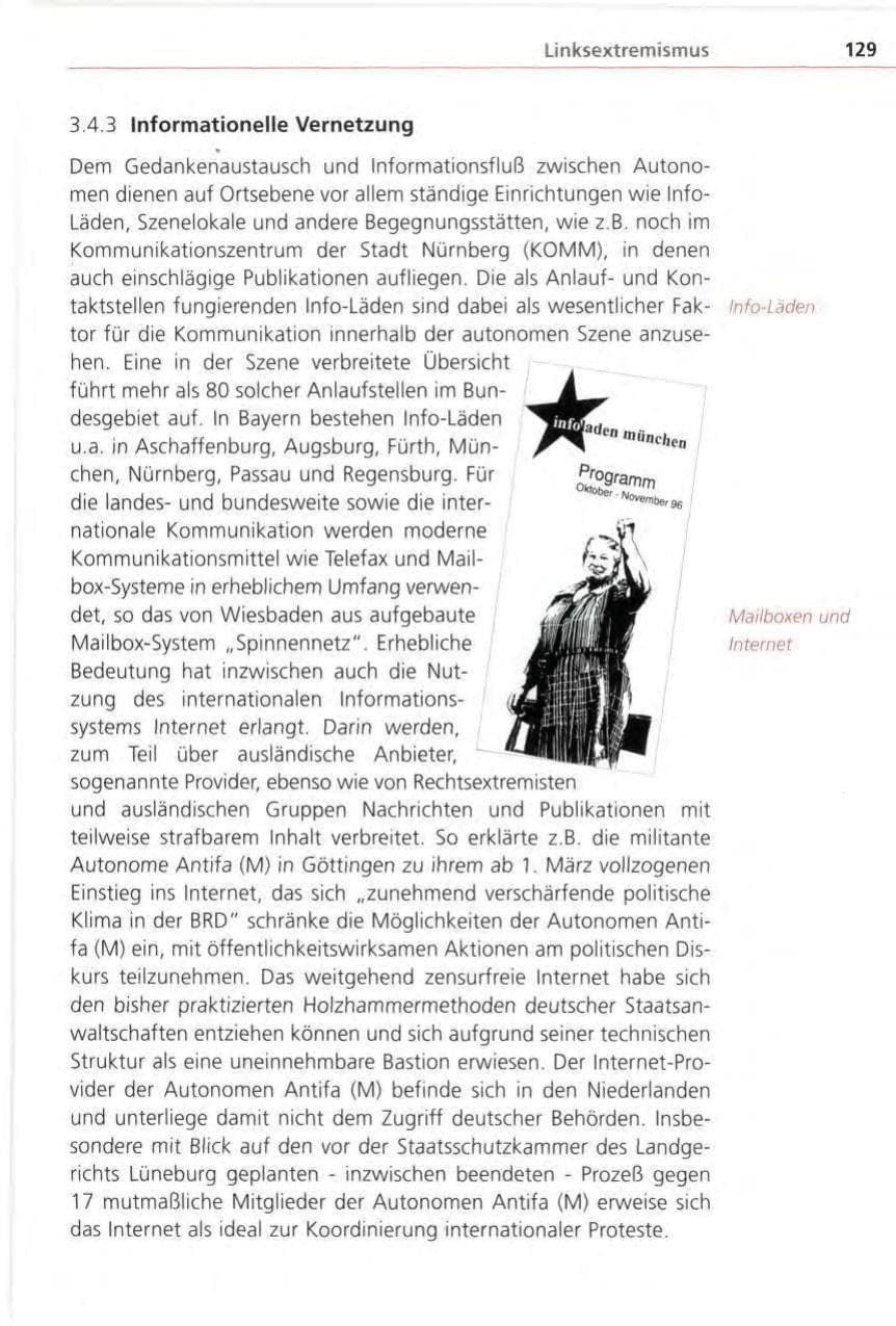 Seite 129 des Verfassungsschutzbericht 1996 Bayern