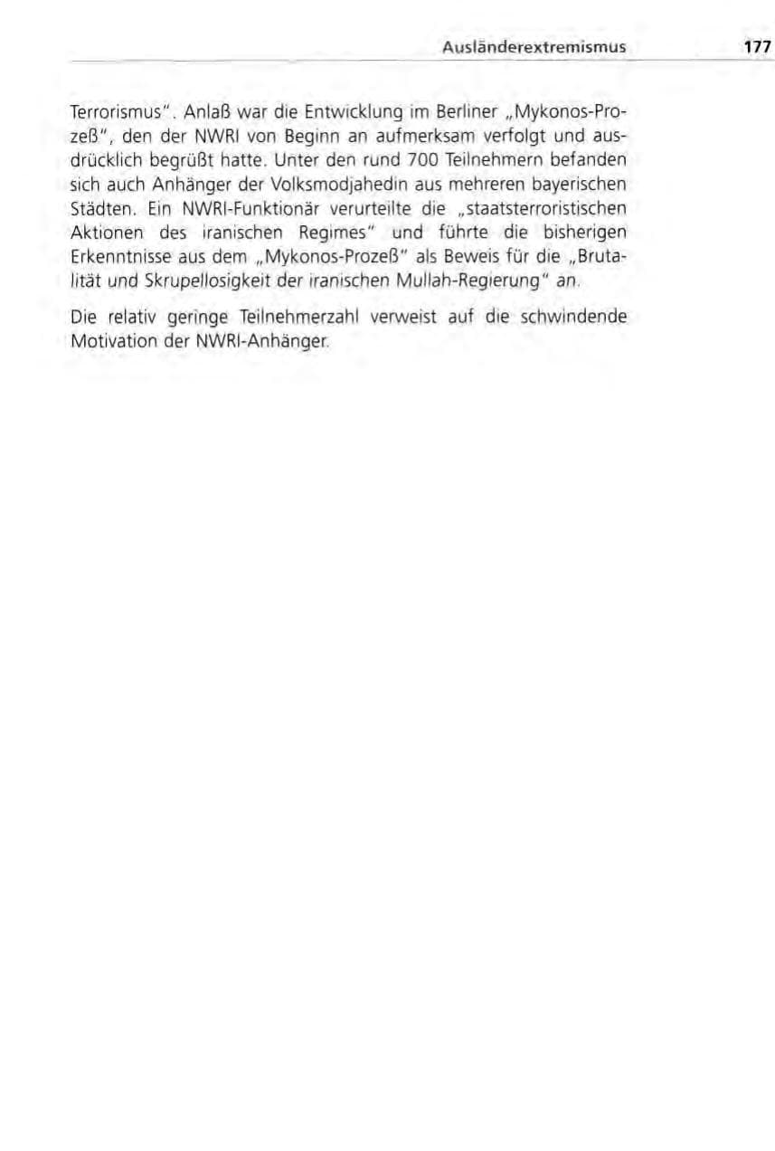 Seite 177 des Verfassungsschutzbericht 1996 Bayern