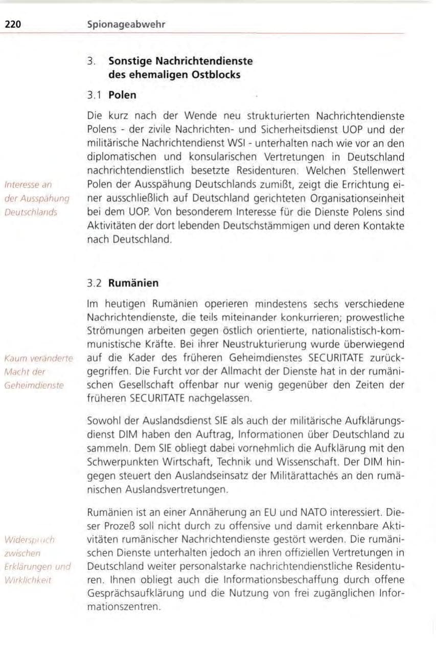 Seite 220 des Verfassungsschutzbericht 1996 Bayern