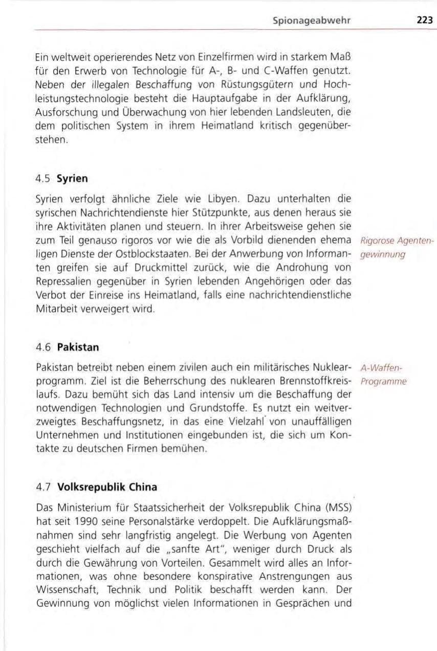 Seite 223 des Verfassungsschutzbericht 1996 Bayern