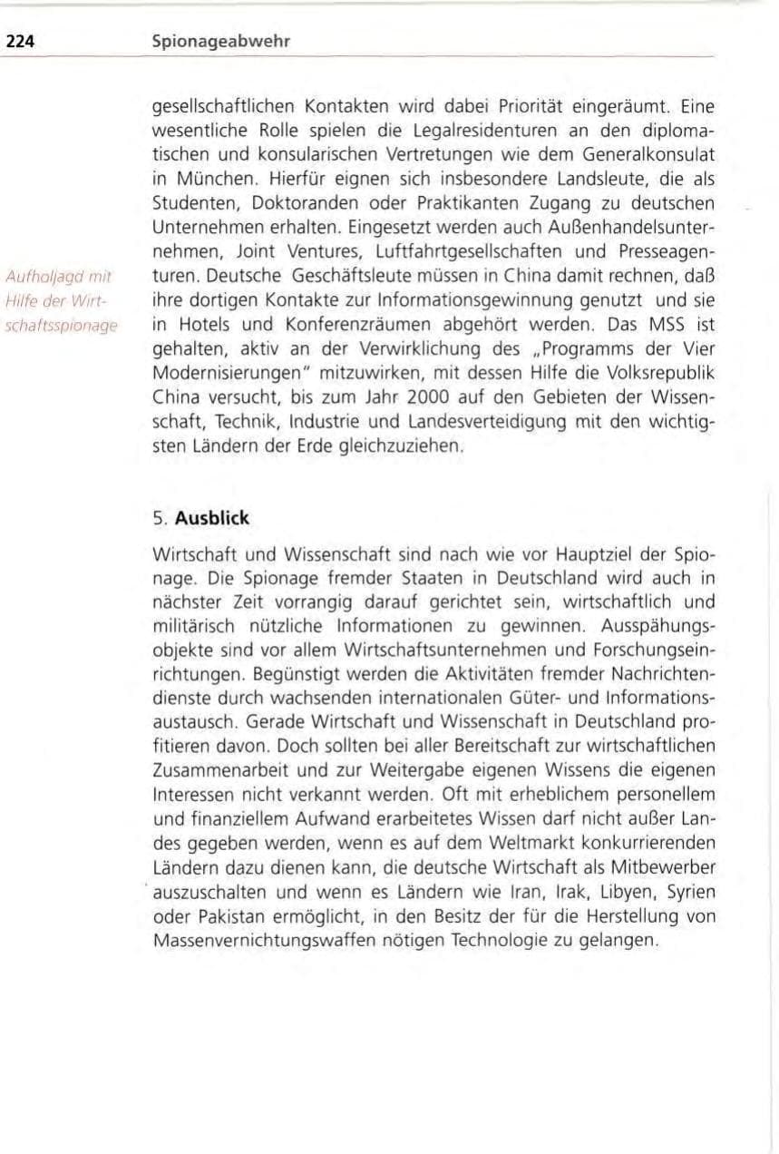 Seite 224 des Verfassungsschutzbericht 1996 Bayern