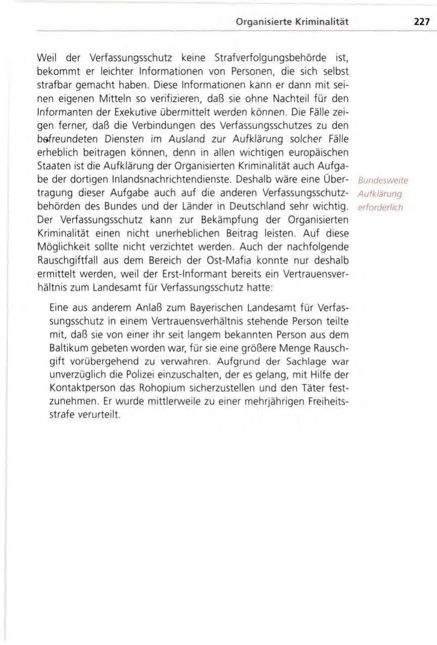 Seite 227 des Verfassungsschutzbericht 1996 Bayern