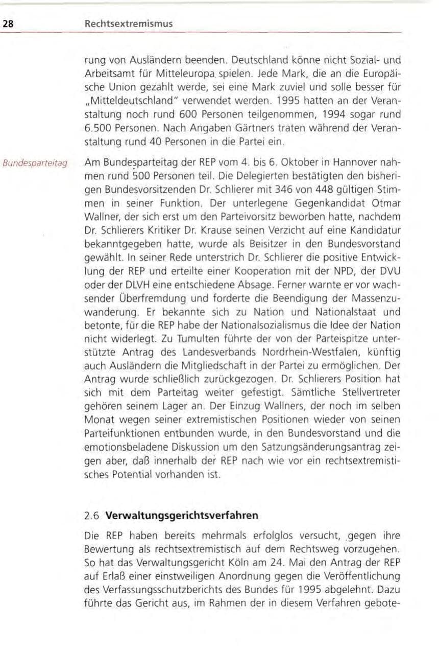 Seite 28 des Verfassungsschutzbericht 1996 Bayern
