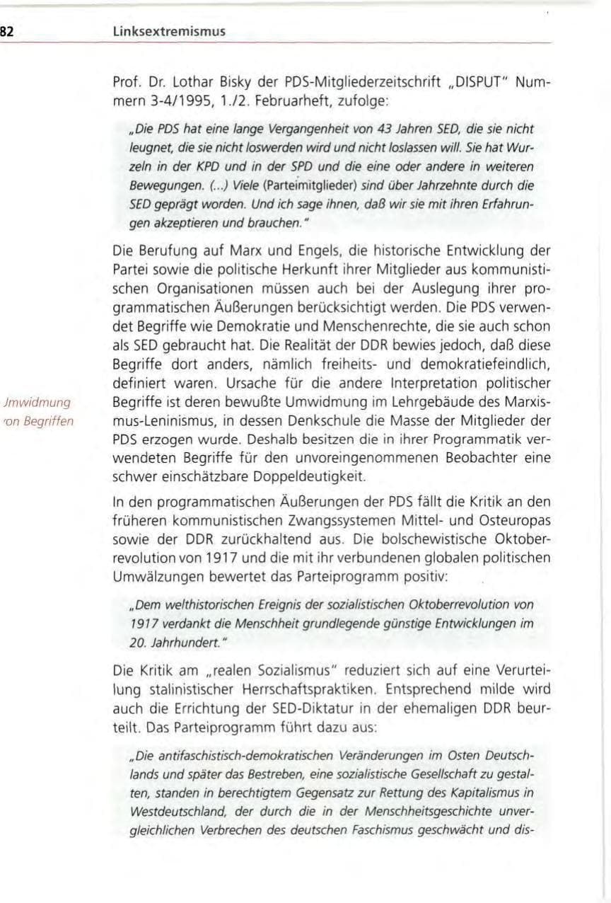 Seite 82 des Verfassungsschutzbericht 1996 Bayern