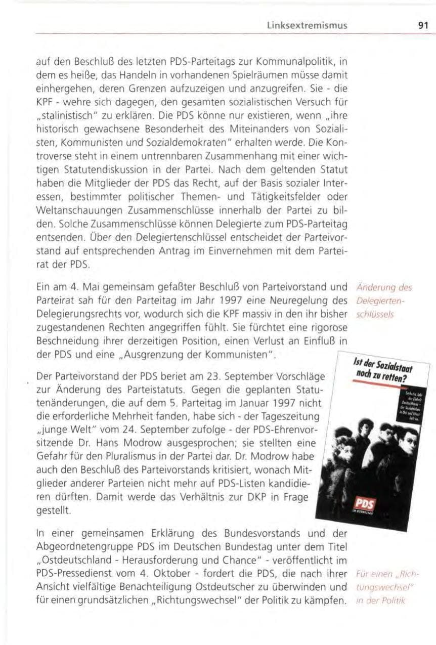 Seite 91 des Verfassungsschutzbericht 1996 Bayern