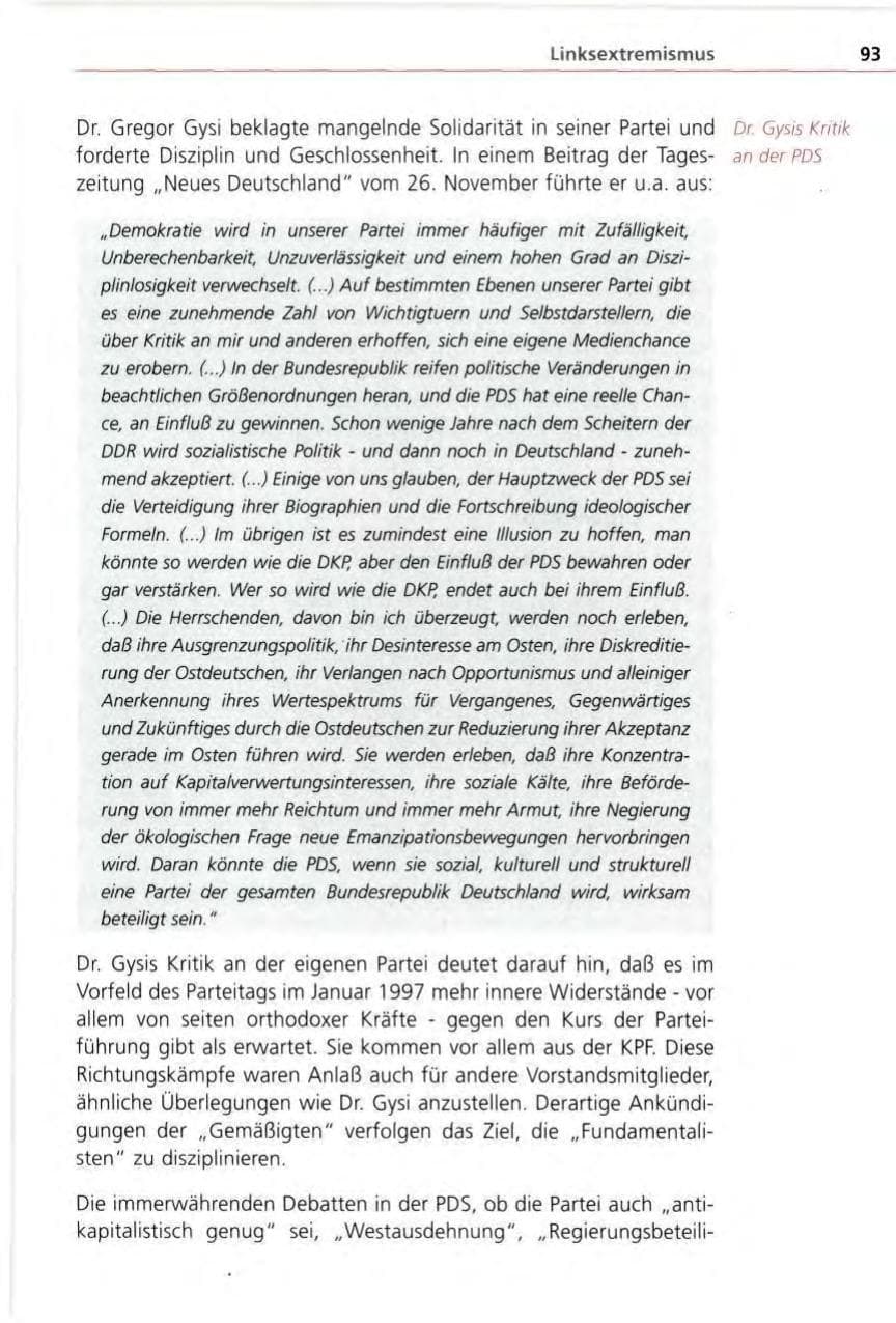 Seite 93 des Verfassungsschutzbericht 1996 Bayern
