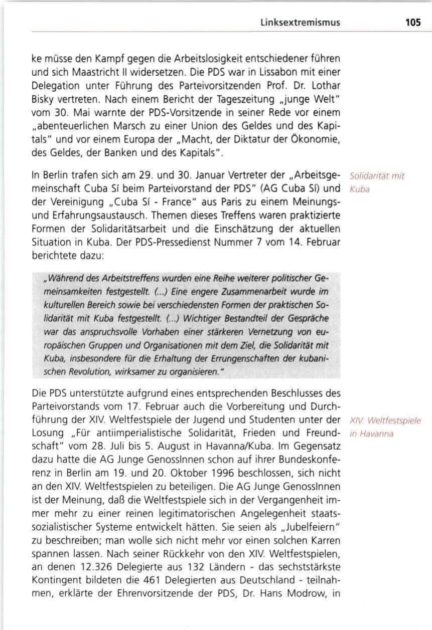 Seite 105 des Verfassungsschutzbericht 1997 Bayern