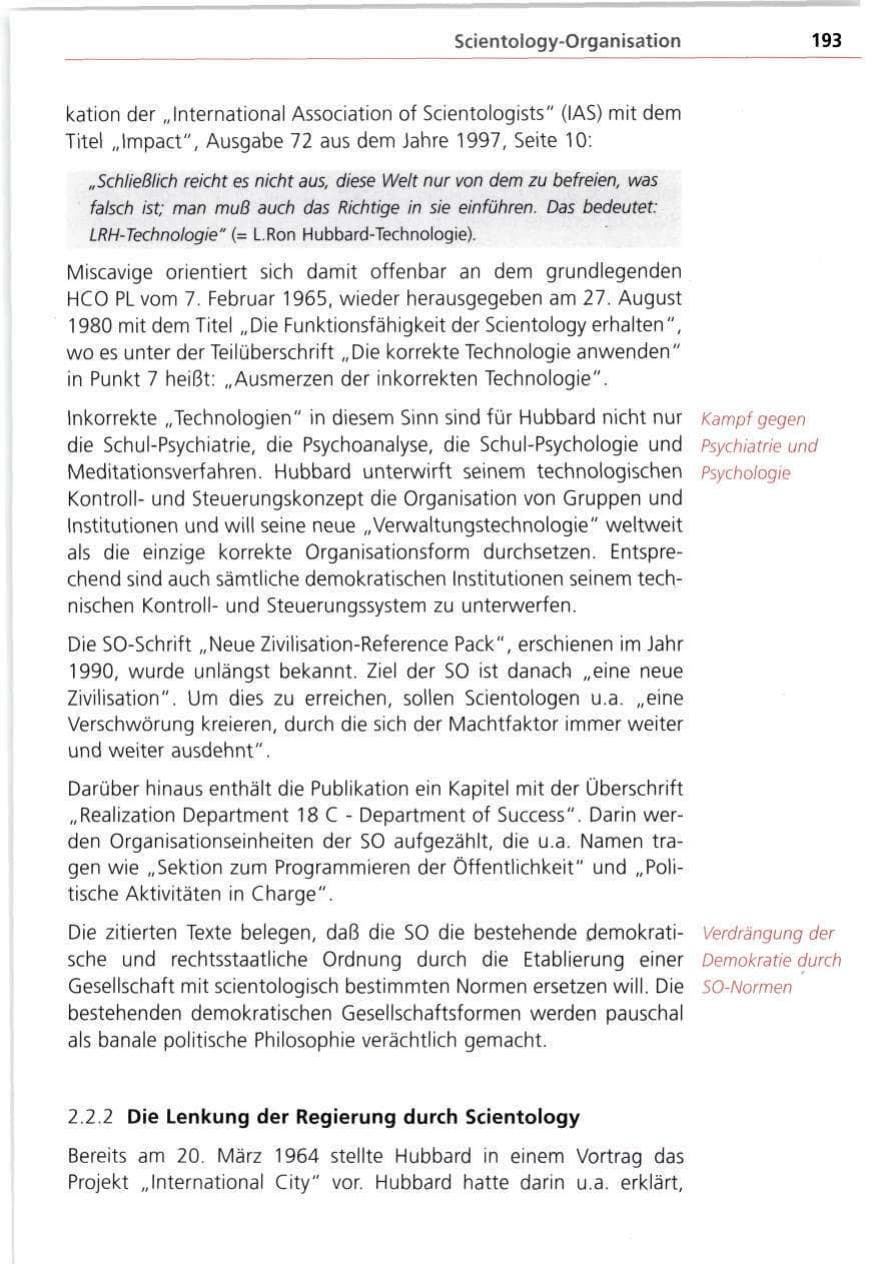 Seite 193 des Verfassungsschutzbericht 1997 Bayern