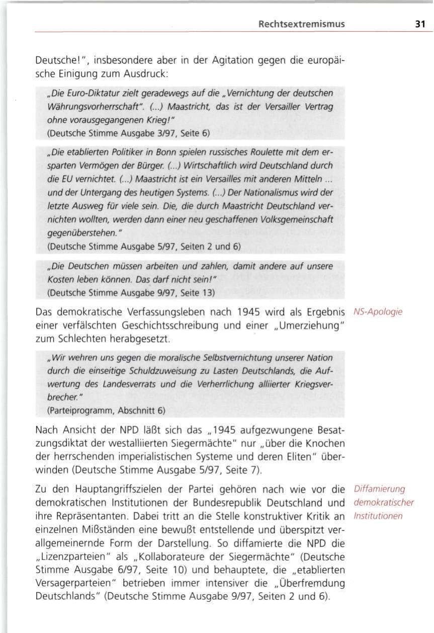 Seite 31 des Verfassungsschutzbericht 1997 Bayern