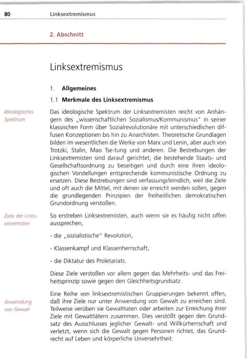Seite 80 des Verfassungsschutzbericht 1997 Bayern