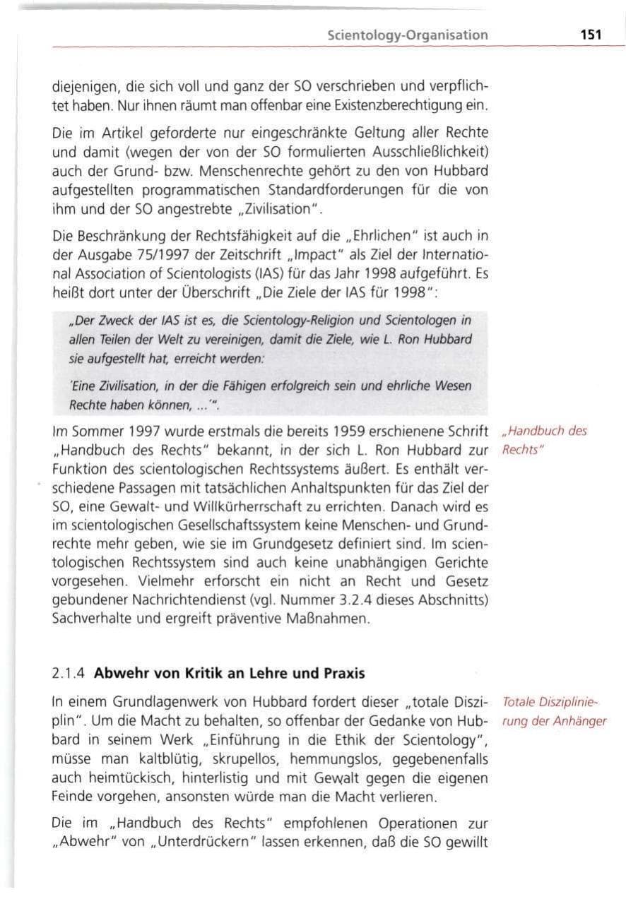 Seite 151 des Verfassungsschutzbericht 1998 Bayern