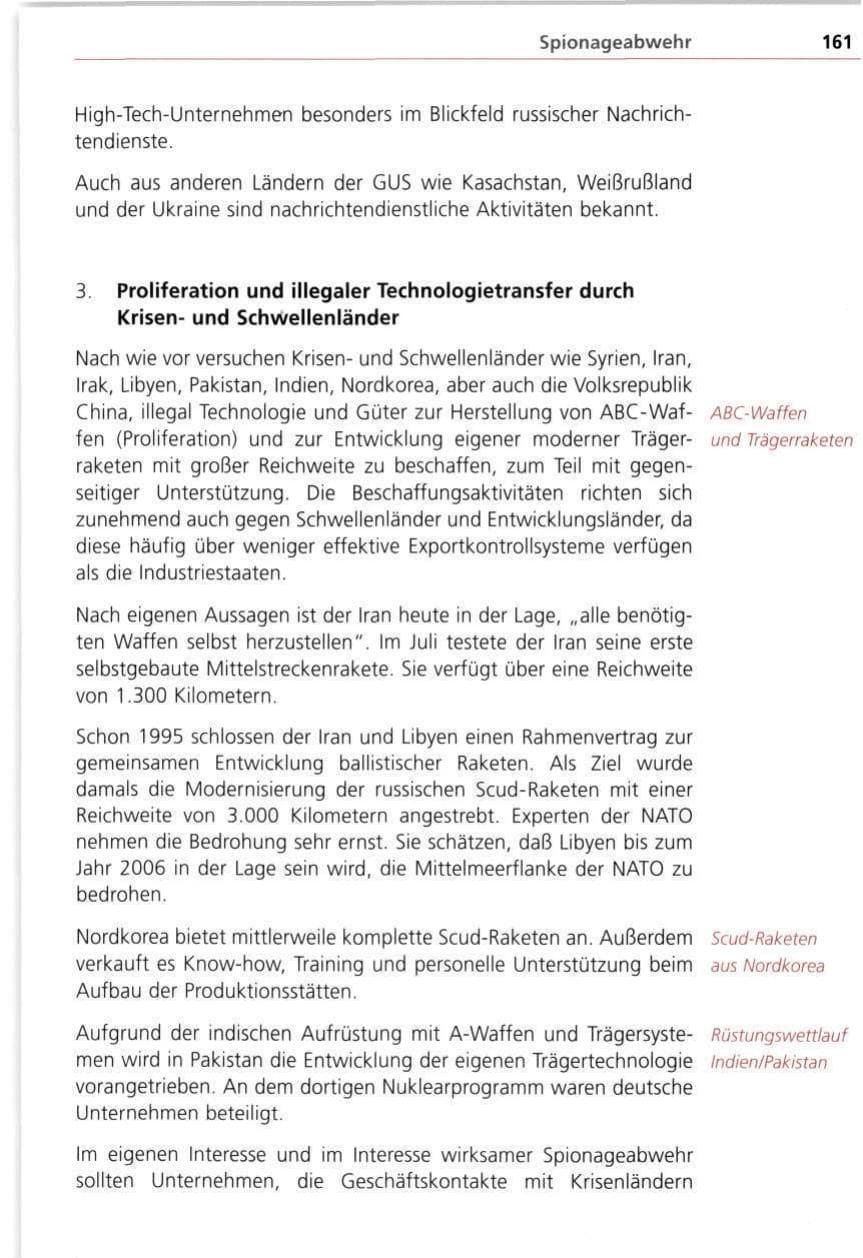 Seite 161 des Verfassungsschutzbericht 1998 Bayern