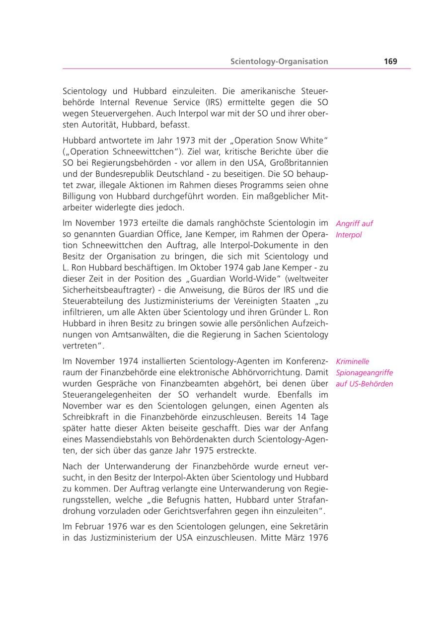 Seite 169 des Verfassungsschutzbericht 1999 Bayern