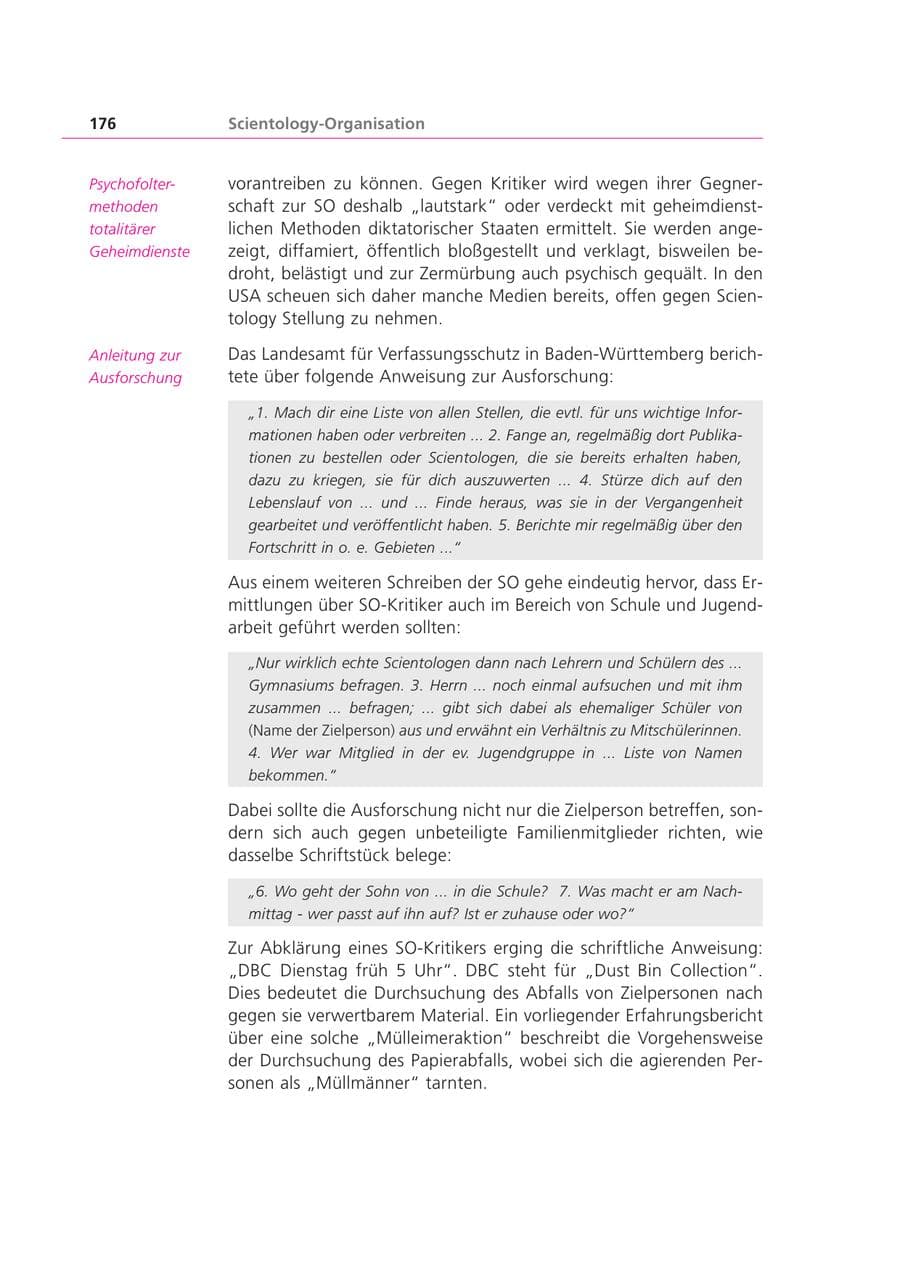 Seite 176 des Verfassungsschutzbericht 1999 Bayern