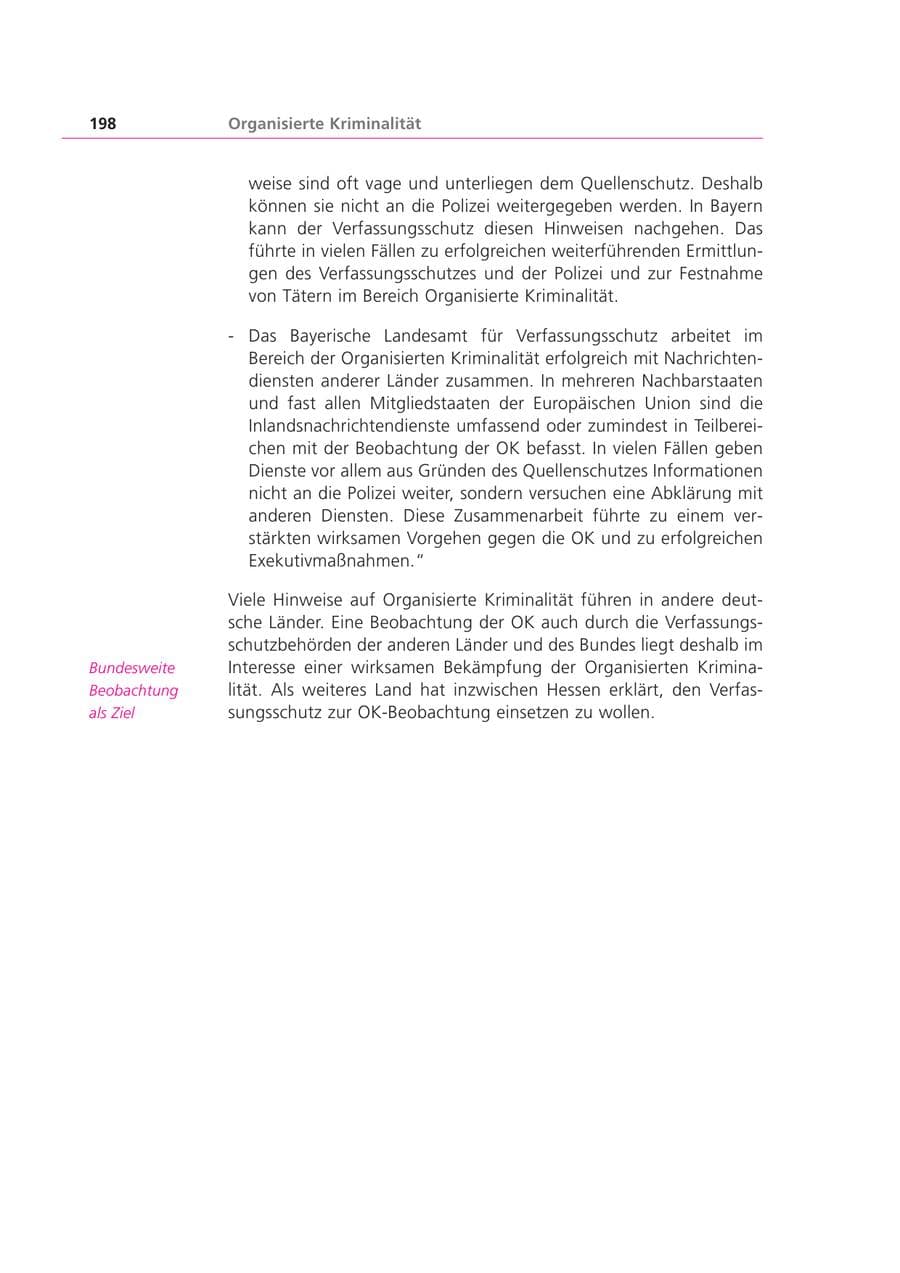 Seite 198 des Verfassungsschutzbericht 1999 Bayern