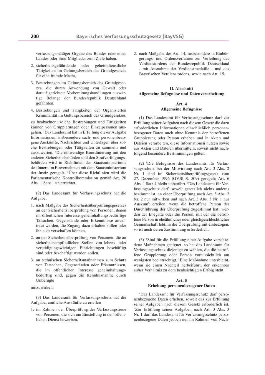 Seite 200 des Verfassungsschutzbericht 1999 Bayern