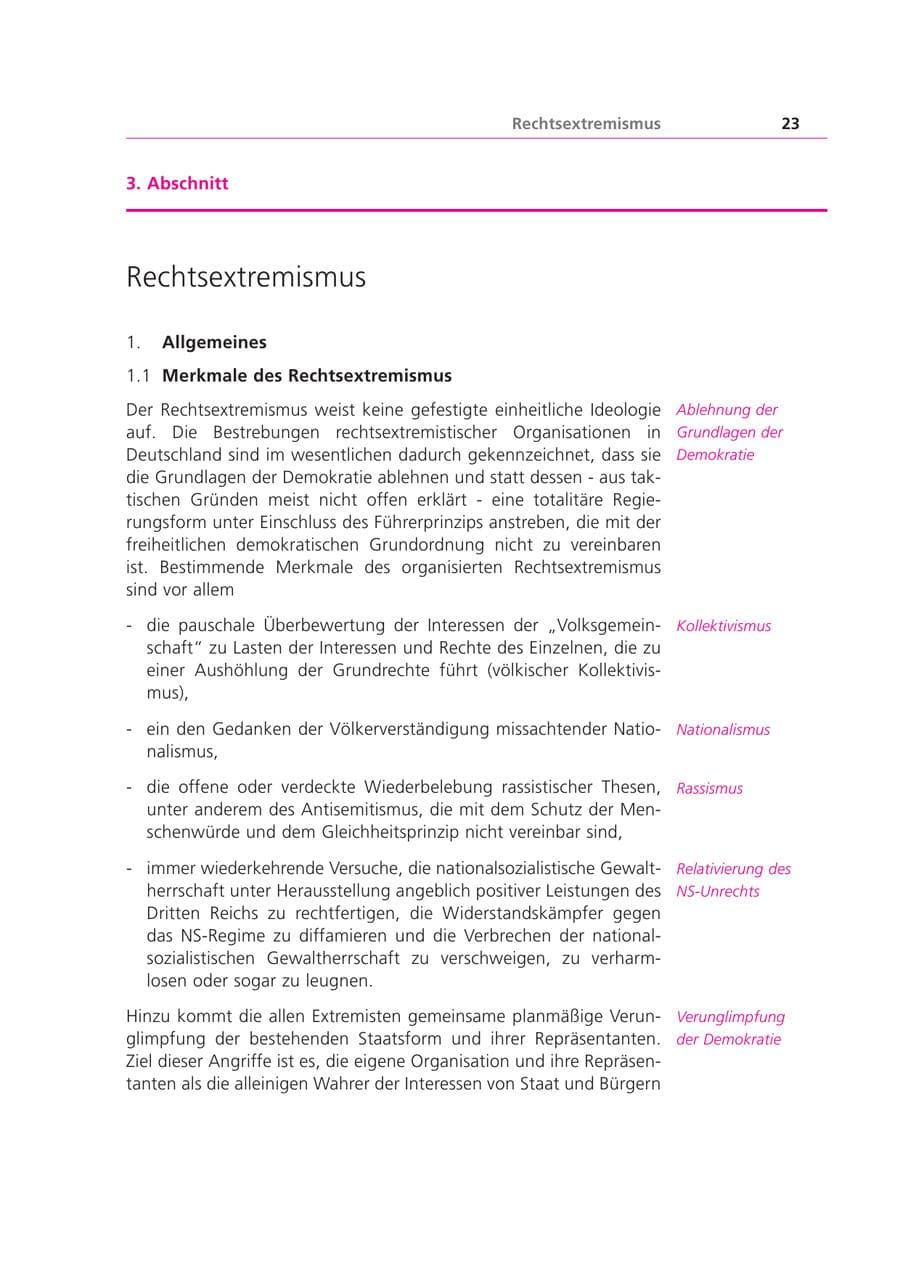 Seite 23 des Verfassungsschutzbericht 1999 Bayern