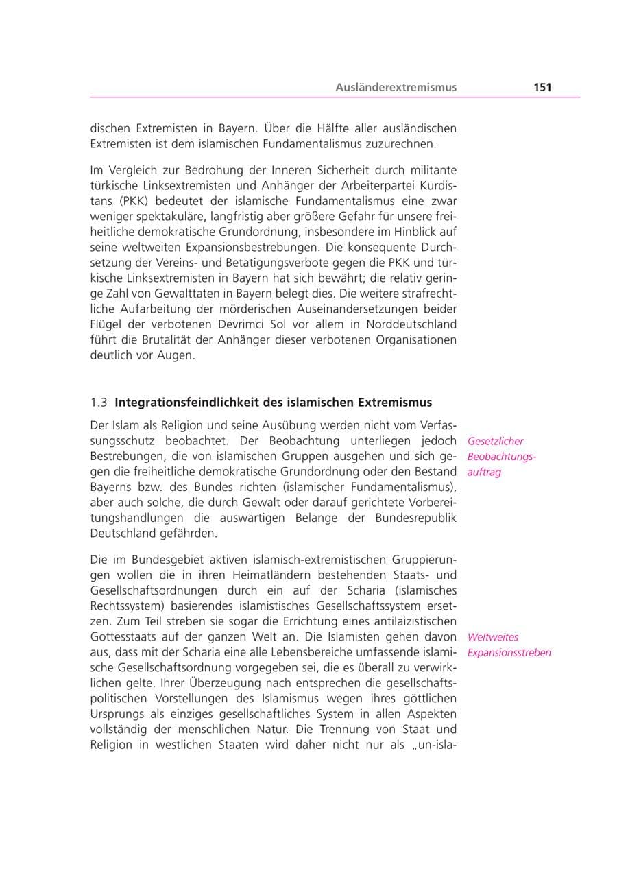 Seite 151 des Verfassungsschutzbericht 2000 Bayern