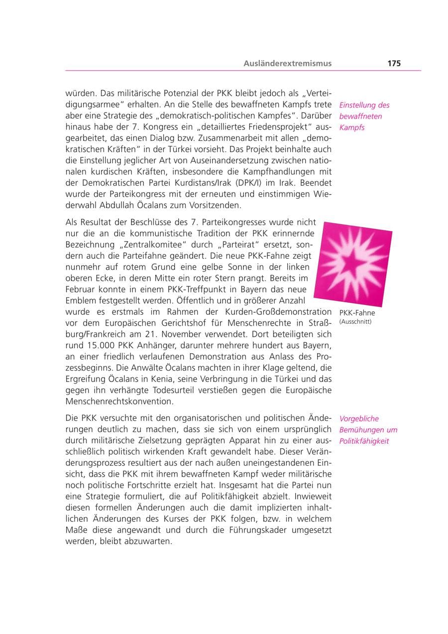 Seite 175 des Verfassungsschutzbericht 2000 Bayern