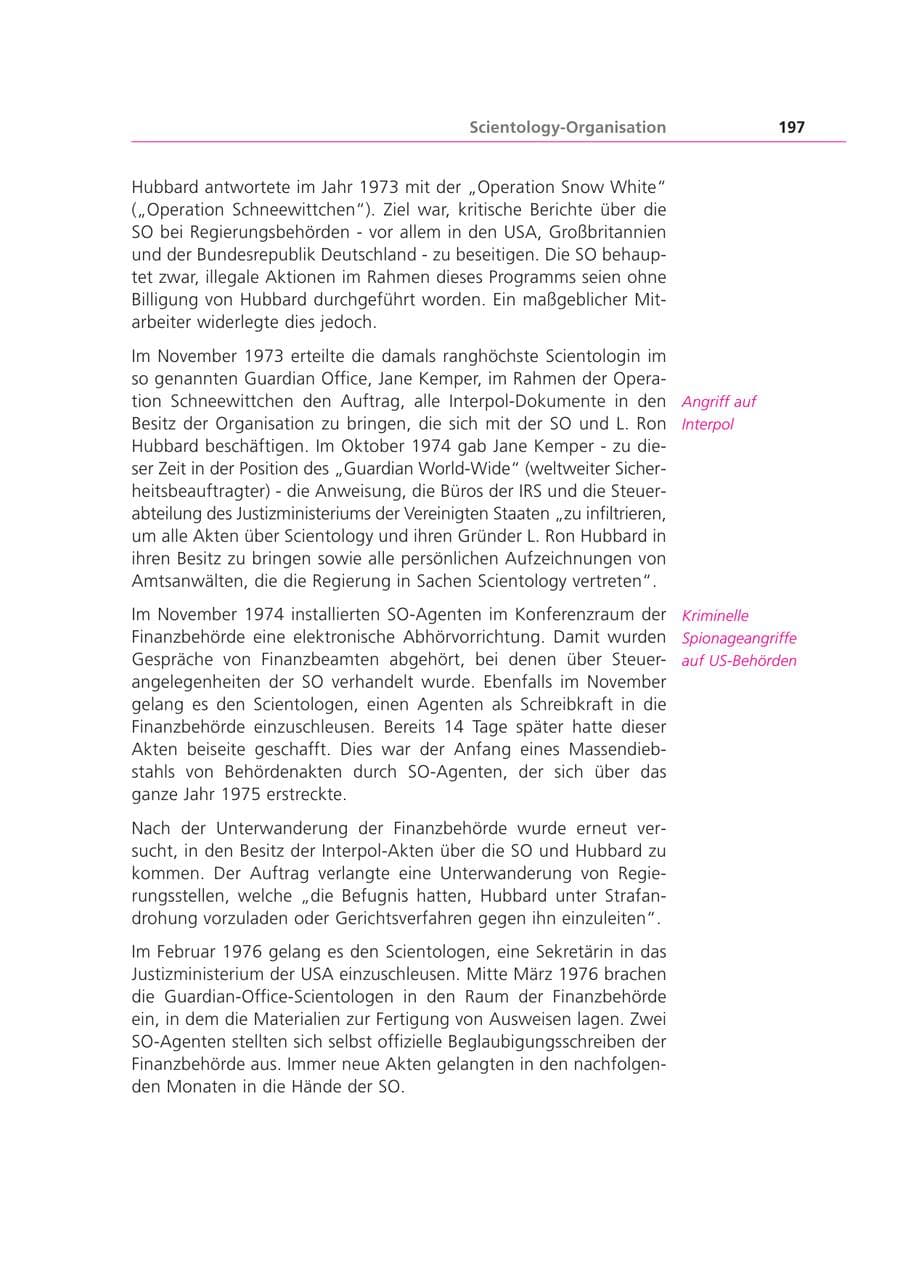 Seite 197 des Verfassungsschutzbericht 2000 Bayern