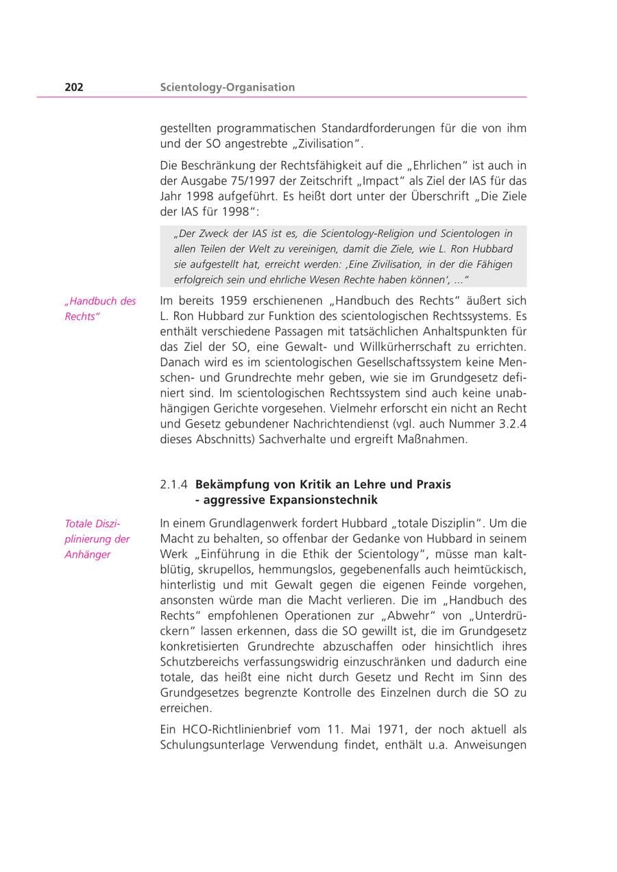 Seite 202 des Verfassungsschutzbericht 2000 Bayern