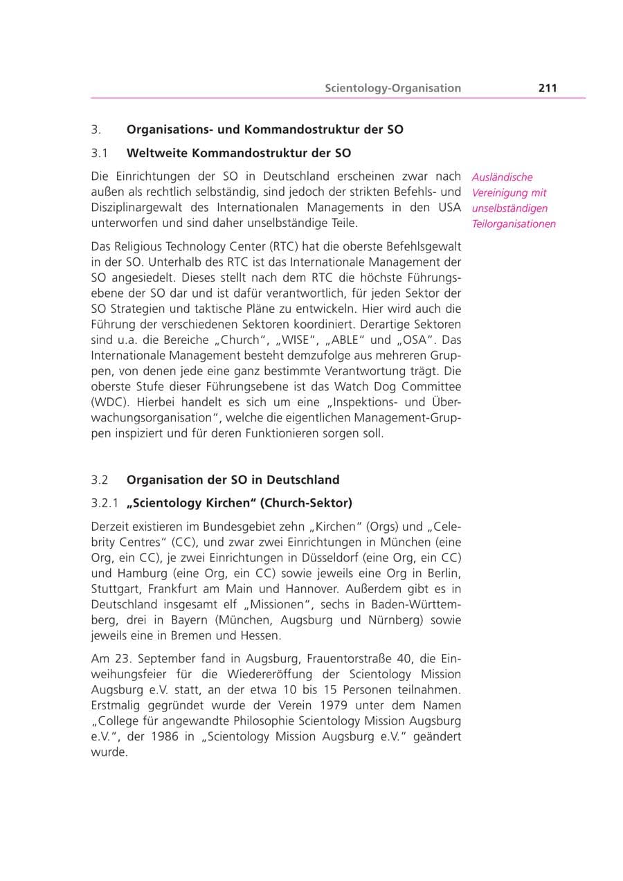 Seite 211 des Verfassungsschutzbericht 2000 Bayern