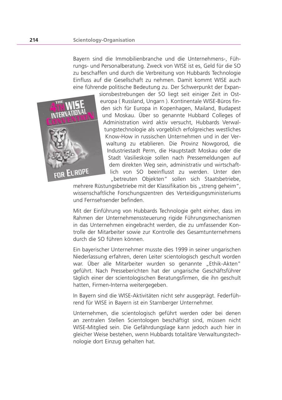 Seite 214 des Verfassungsschutzbericht 2000 Bayern