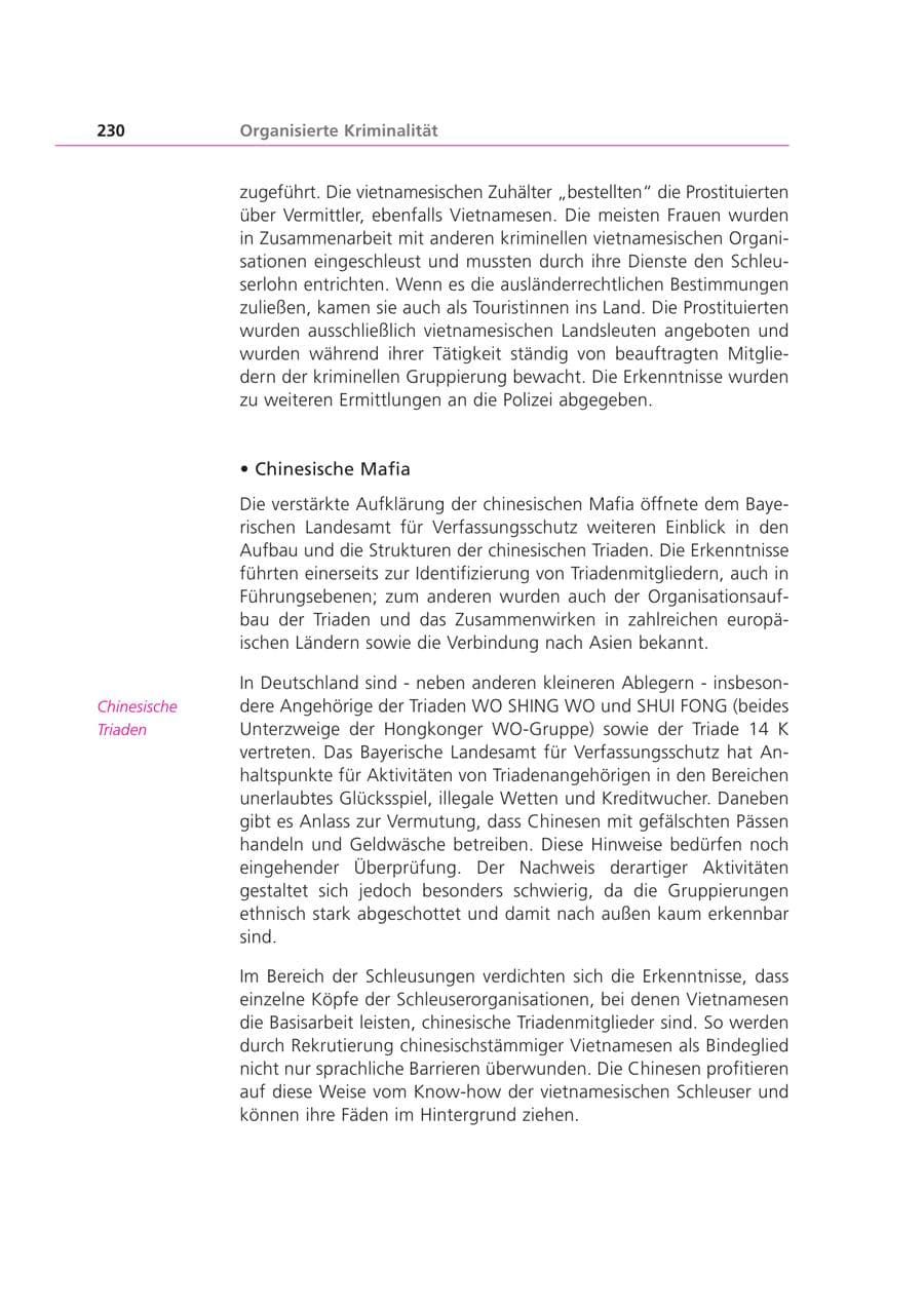 Seite 230 des Verfassungsschutzbericht 2000 Bayern