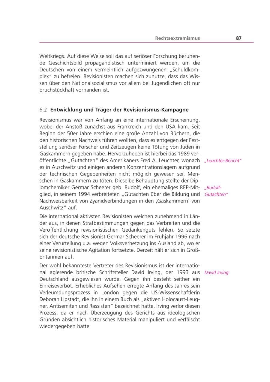 Seite 87 des Verfassungsschutzbericht 2000 Bayern