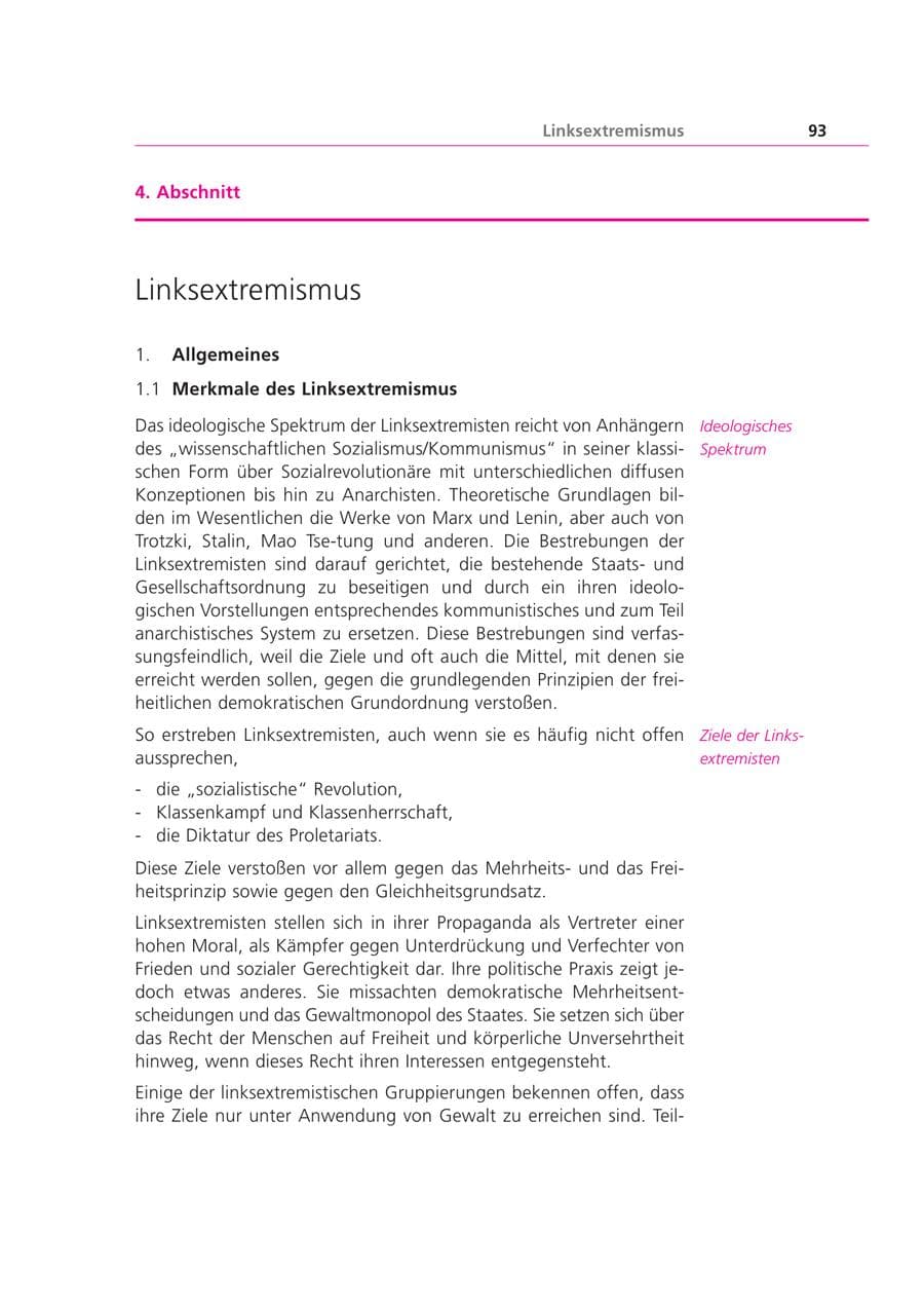 Seite 93 des Verfassungsschutzbericht 2000 Bayern