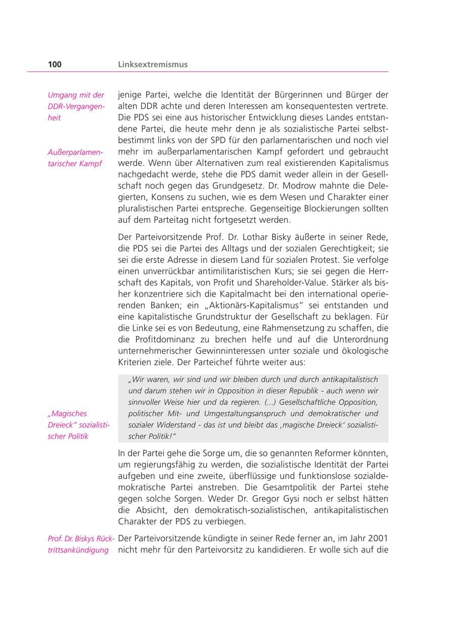 Seite 100 des Verfassungsschutzbericht 2000 Bayern