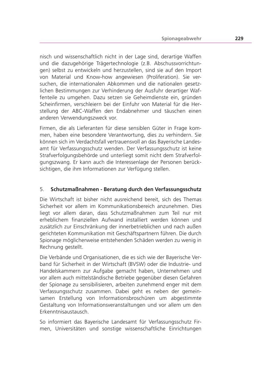 Seite 230 des Verfassungsschutzbericht 2001 Bayern