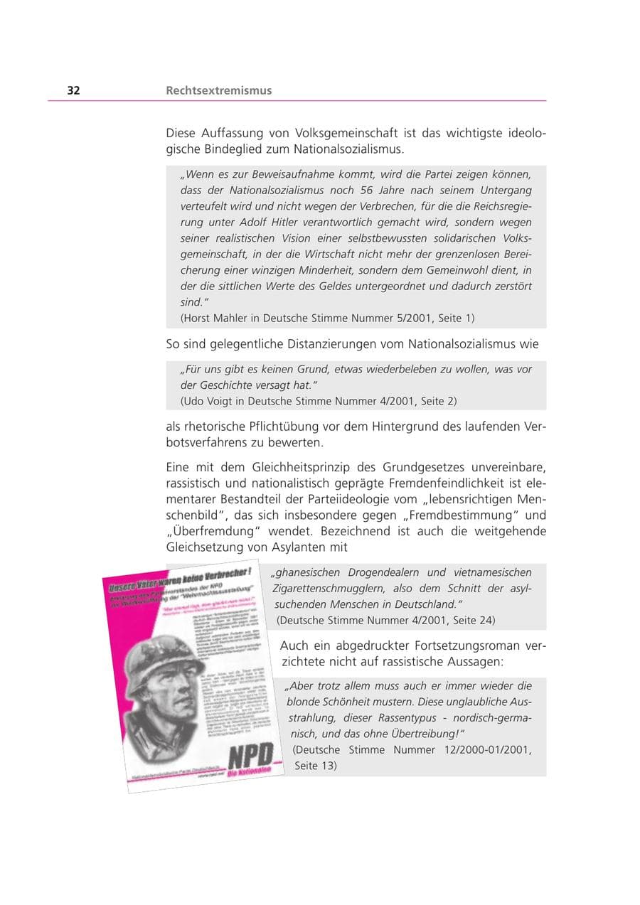 Seite 33 des Verfassungsschutzbericht 2001 Bayern